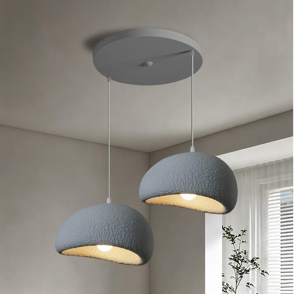 BRILAGI - Lustru suspendat pe cablu WABI SABI 2xE27/60W/230V gri