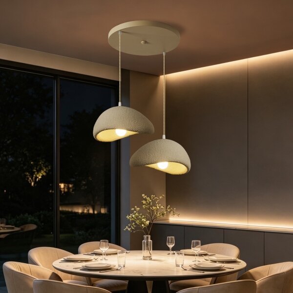 BRILAGI - Lustru cu cablu WABI SABI 2xE27/60W/230V bej