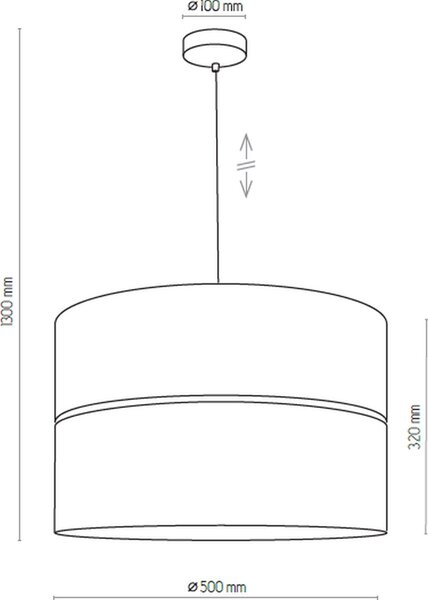 TK Lighting Hilton lampă suspendată 1x25 W negru-auriu 4346