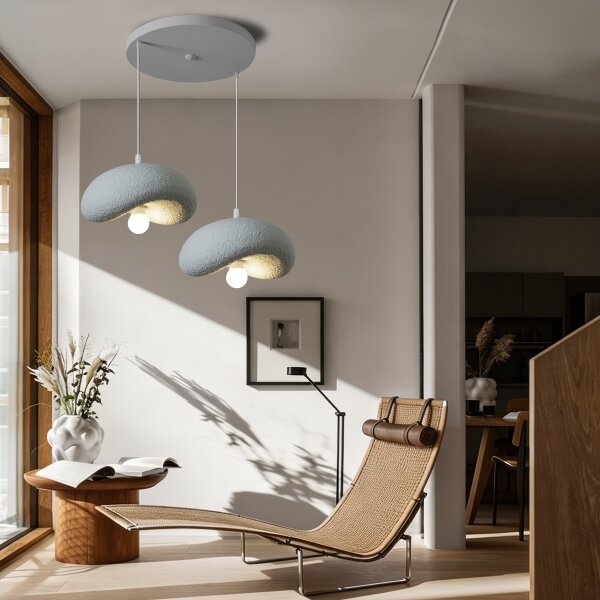 BRILAGI - Lustră pe cablu WABI SABI 2xE27/60W/230V gri