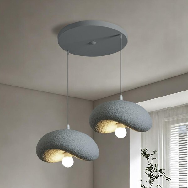 BRILAGI - Lustră pe cablu WABI SABI 2xE27/60W/230V gri