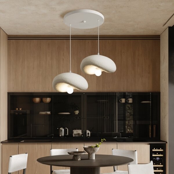 BRILAGI - Lustru suspendat pe cablu WABI SABI 2xE27/60W/230V alb