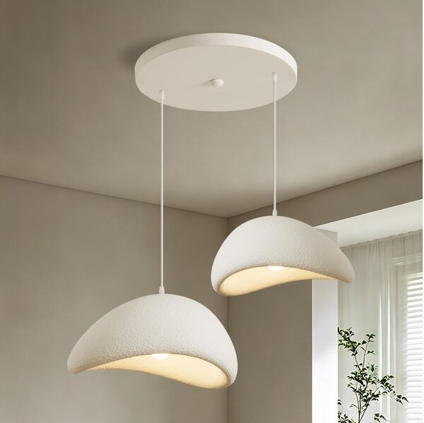 BRILAGI - Lampă suspendată pe cablu WABI SABI 2xE27/60W/230V alb