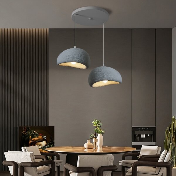 BRILAGI - Lustru suspendat pe cablu WABI SABI 2xE27/60W/230V gri