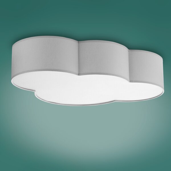 TK Lighting Cloud plafon 4x15 W alb-gri 3145