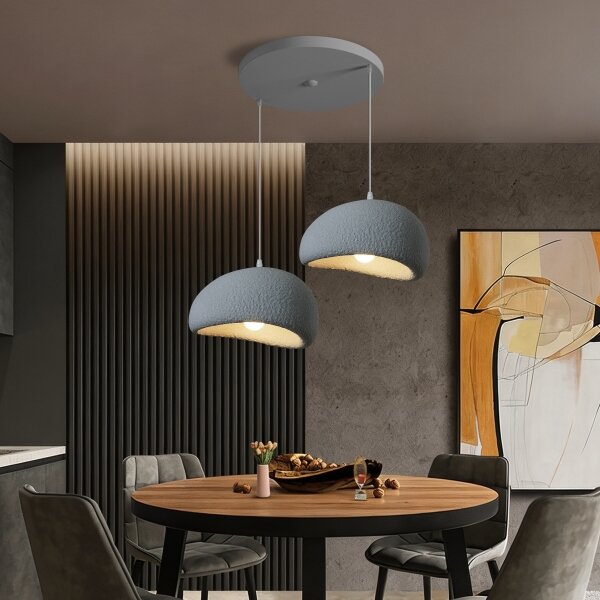 BRILAGI - Lustru suspendat pe cablu WABI SABI 2xE27/60W/230V gri