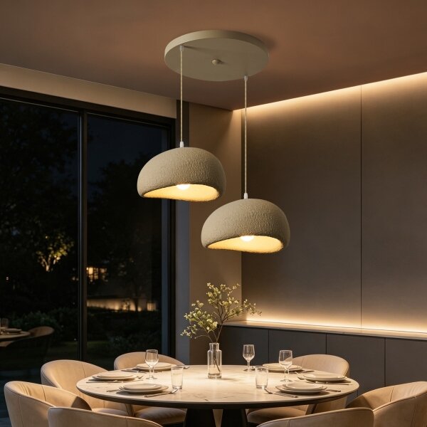 BRILAGI - Lustru pe cablu WABI SABI 2xE27/60W/230V alb