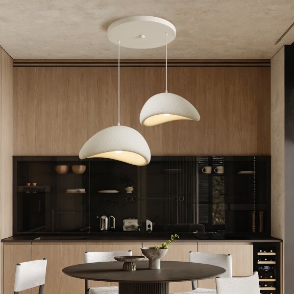 BRILAGI - Lampă suspendată pe cablu WABI SABI 2xE27/60W/230V alb
