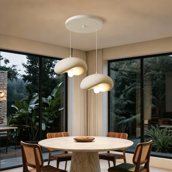 BRILAGI - Lustru suspendat pe cablu WABI SABI 2xE27/60W/230V alb
