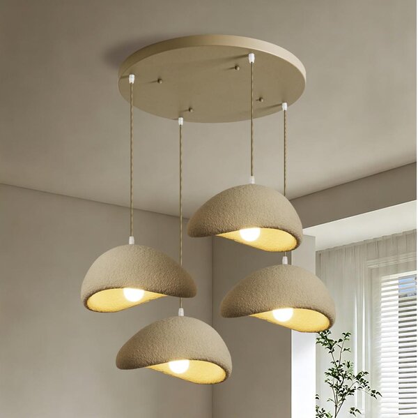 BRILAGI - Candelabru pe cablu WABI SABI 4xE27/60W/230V bej