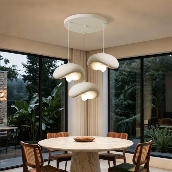 BRILAGI - Lustru suspendat pe cablu WABI SABI 3xE27/60W/230V alb