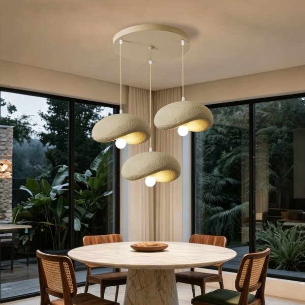 BRILAGI - Candelabru suspendat pe cablu WABI SABI 3xE27/60W/230V bej