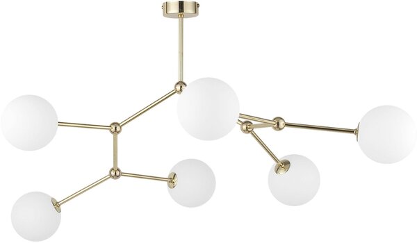 TK Lighting Fairy lampă de tavan 6x6 W alb-auriu 3532