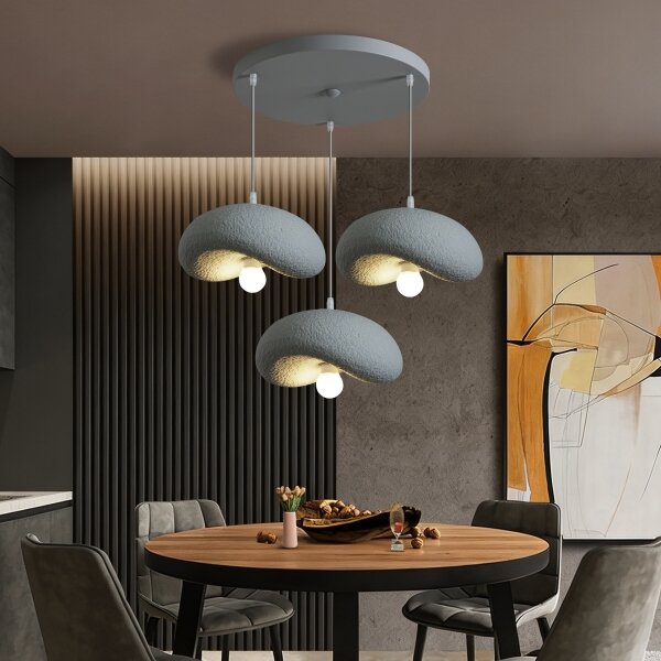 BRILAGI - Candelabru suspendat pe cablu WABI SABI 3xE27/60W/230V gri