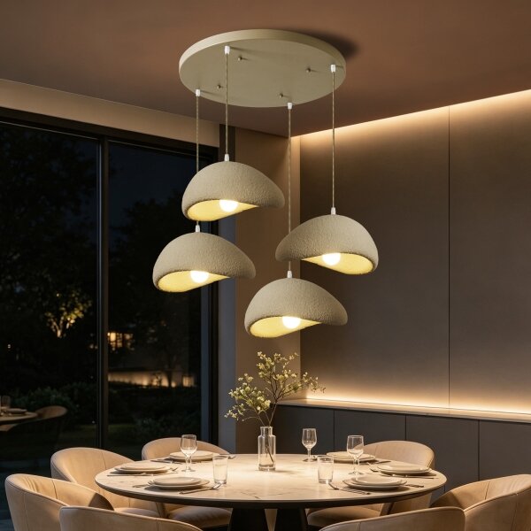 BRILAGI - Candelabru pe cablu WABI SABI 4xE27/60W/230V bej