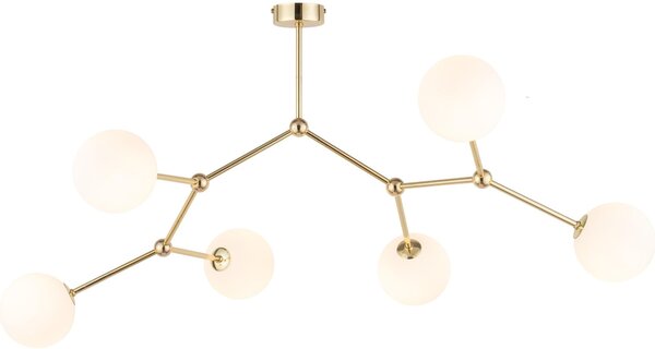 TK Lighting Fairy lampă de tavan 6x6 W alb-auriu 3532