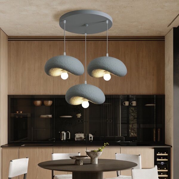 BRILAGI - Candelabru suspendat pe cablu WABI SABI 3xE27/60W/230V gri