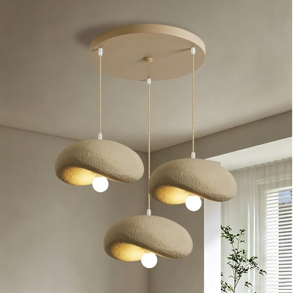 BRILAGI - Candelabru suspendat pe cablu WABI SABI 3xE27/60W/230V bej