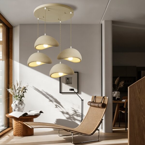 BRILAGI - Candelabru pe cablu WABI SABI 4xE27/60W/230V bej