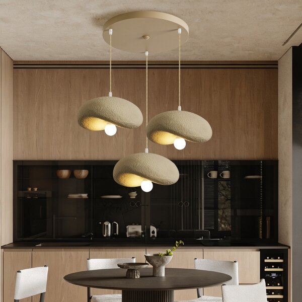 BRILAGI - Candelabru suspendat pe cablu WABI SABI 3xE27/60W/230V bej