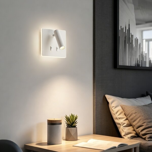BRILAGI - LED Aplică spot de perete ZAYA DOUBLE LED/8W/230V + LED/3W albă