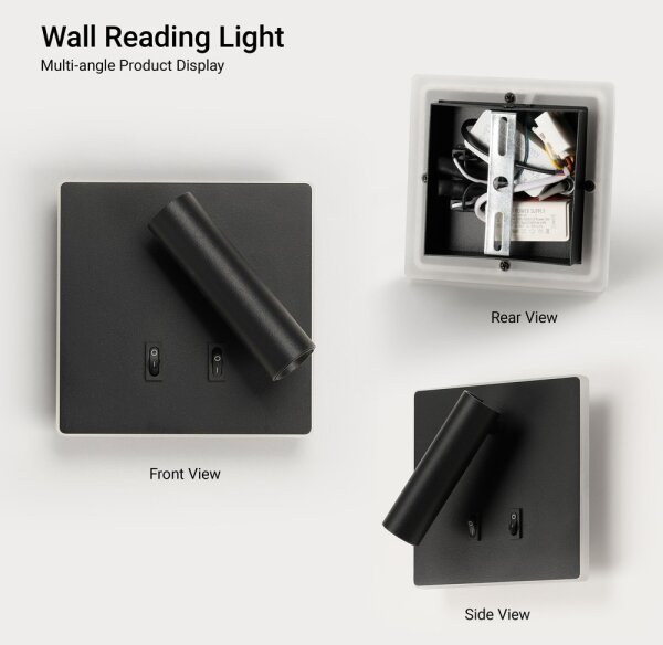 BRILAGI - Aplică LED de perete tip spot ZAYA DOUBLE LED/8W/230V + LED/3W neagră