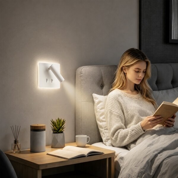 BRILAGI - LED Aplică spot de perete ZAYA DOUBLE LED/8W/230V + LED/3W albă