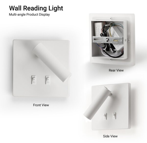 BRILAGI - LED Aplică spot de perete ZAYA DOUBLE LED/8W/230V + LED/3W albă
