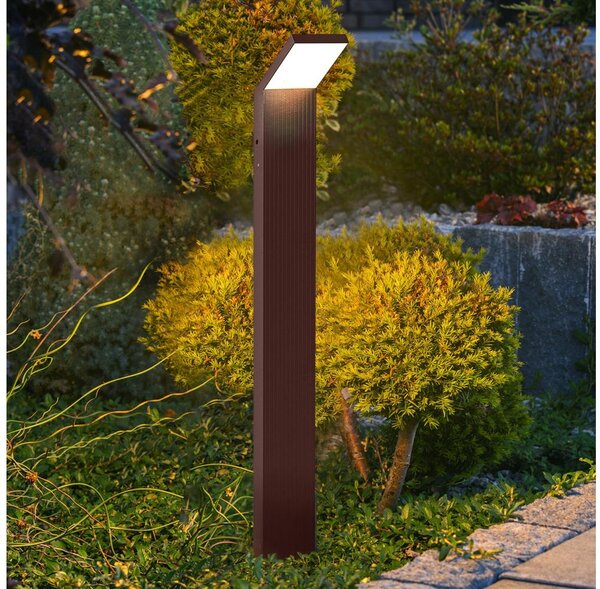 BRILAGI - Lampă LED de exterior RIANO LED/8W/230V maro IP65 80 cm