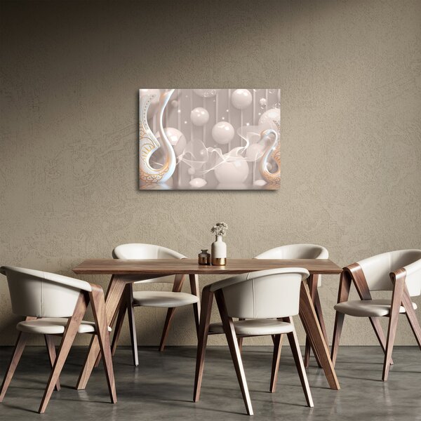 Tablou - Lebede fermecate (70x50 cm)