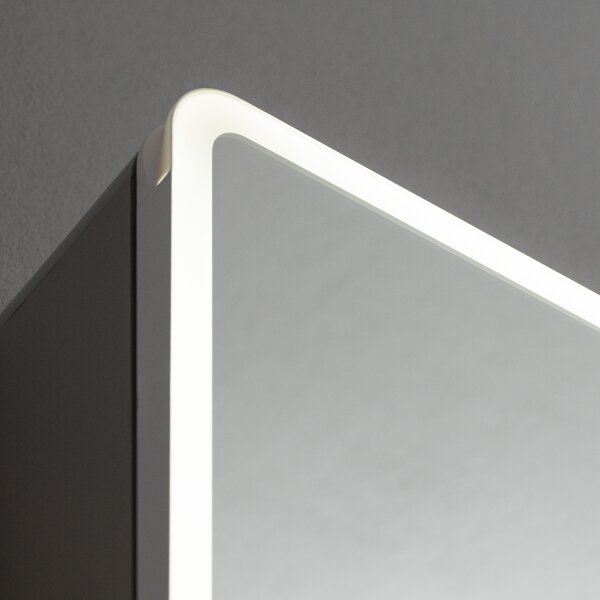 BRILAGI - Dulap de baie cu oglindă și iluminare LED NOTO DOUBLE 78x65 cm