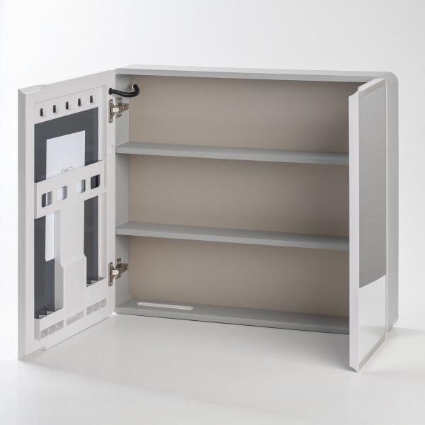 BRILAGI - Dulap de baie cu oglindă și iluminare LED NOTO DOUBLE 78x65 cm