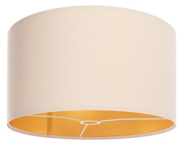 Abajur universal STANDART E27 d. 45 cm crem/auriu