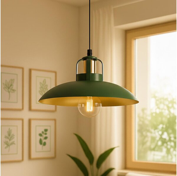 Lustră pe cablu BRILAGI FLAMENGO 1xE27/60W/230V verde