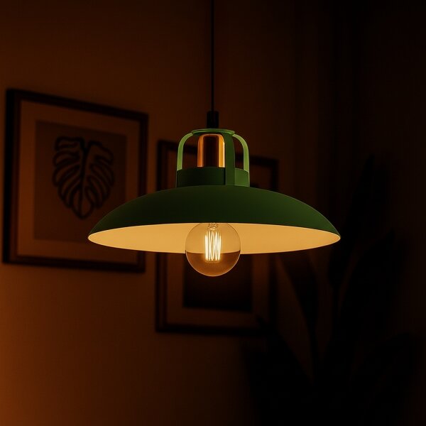Lustră pe cablu BRILAGI FLAMENGO 1xE27/60W/230V verde