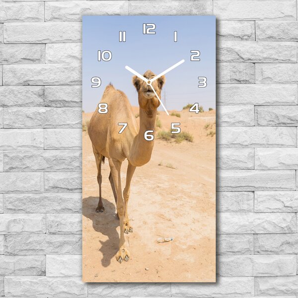 Ceas din sticlă dreptunghiular vertical Camel în deșert