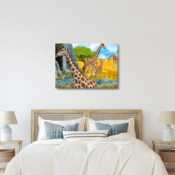 Tablou - Familia girafelor (70x50 cm)