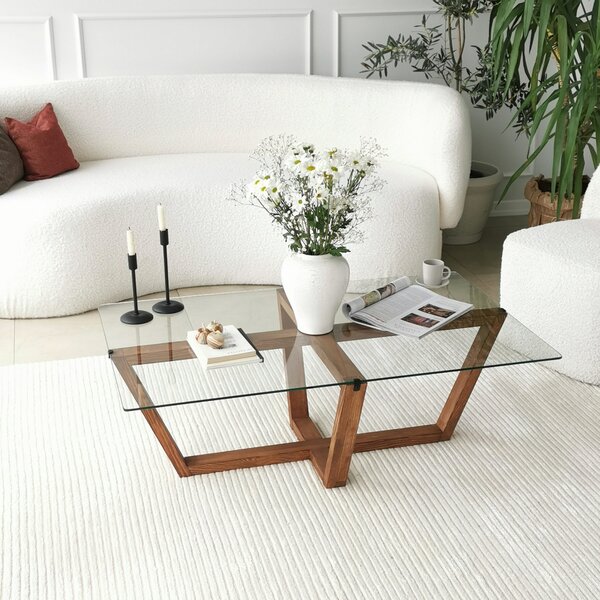 Măsuţă de cafea, Hanah Home, Culoare: Nuc