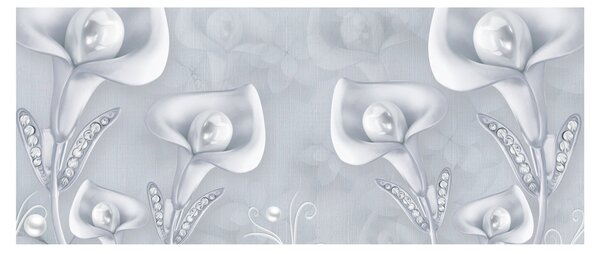 Tablou - Flori de perle (120x50 cm)