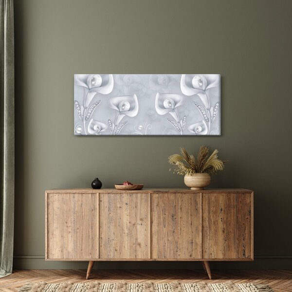 Tablou - Flori de perle (120x50 cm)