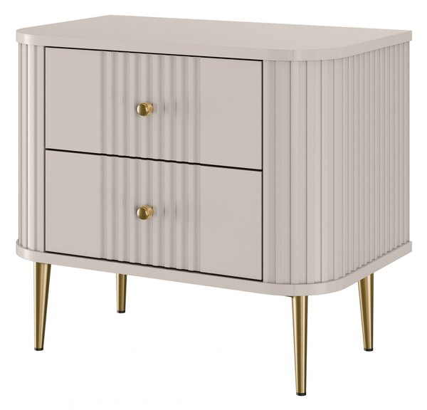 Set noptiera Vesper 56 cm - cashmir / picioare aurii