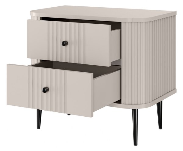 Set noptiere Vesper 56 cm - cașmir / picioare negre