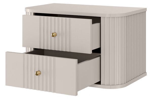 Set noptiere Vesper 56 cm de perete - cașmir / mânere aurii