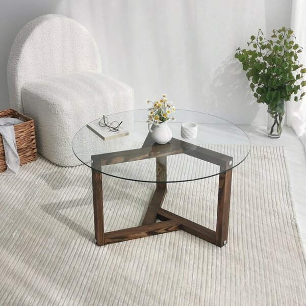Măsuţă de cafea, Hanah Home, Culoare: Nuc