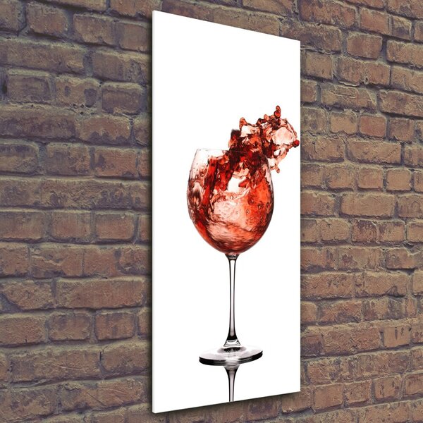 Tablou sticlă Un pahar de vin