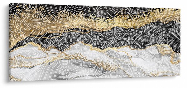 Tablou - Mandala în marmură (120x50 cm)