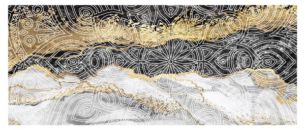 Tablou - Mandala în marmură (120x50 cm)