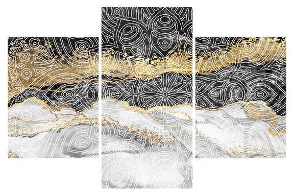 Tablou - Mandala în marmură (90x60 cm)