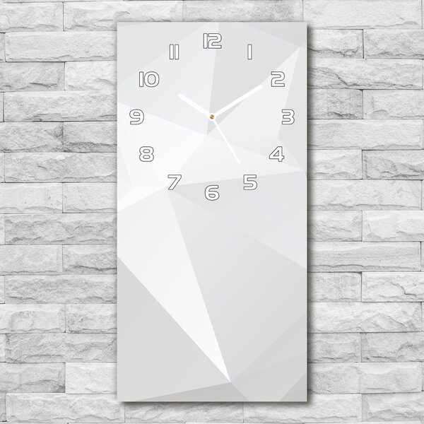 Ceas de sticlă pe perete vertical Abstracție de fundal