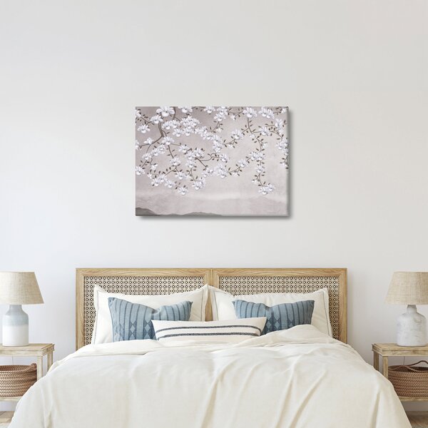 Tablou - Flori într-un peisaj gri (70x50 cm)